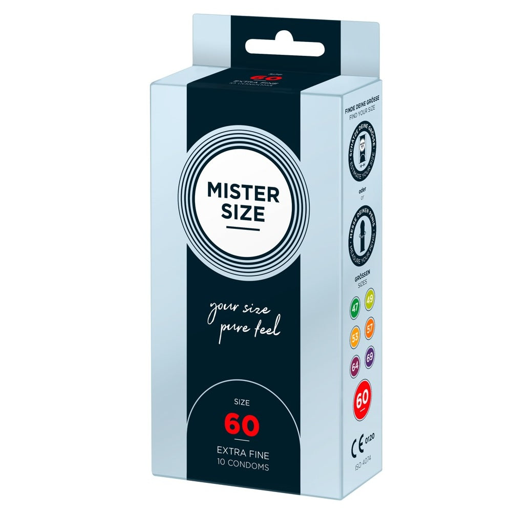 Mister Size 60 mm 10-pack - Lust & Kärlek