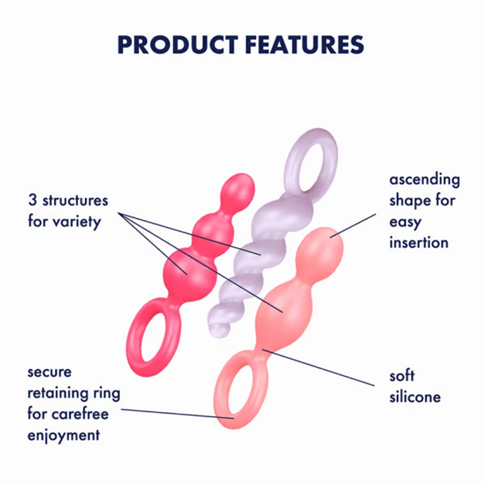 Satisfyer Analpluggar 3-pack - Lust & Kärlek