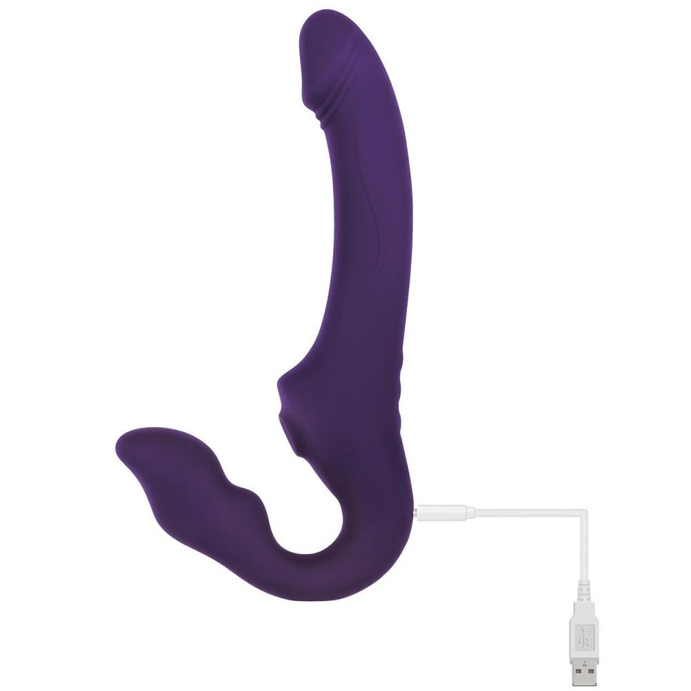 Strap-on med 2 Motorer plus Lufttryck - Lust & Kärlek
