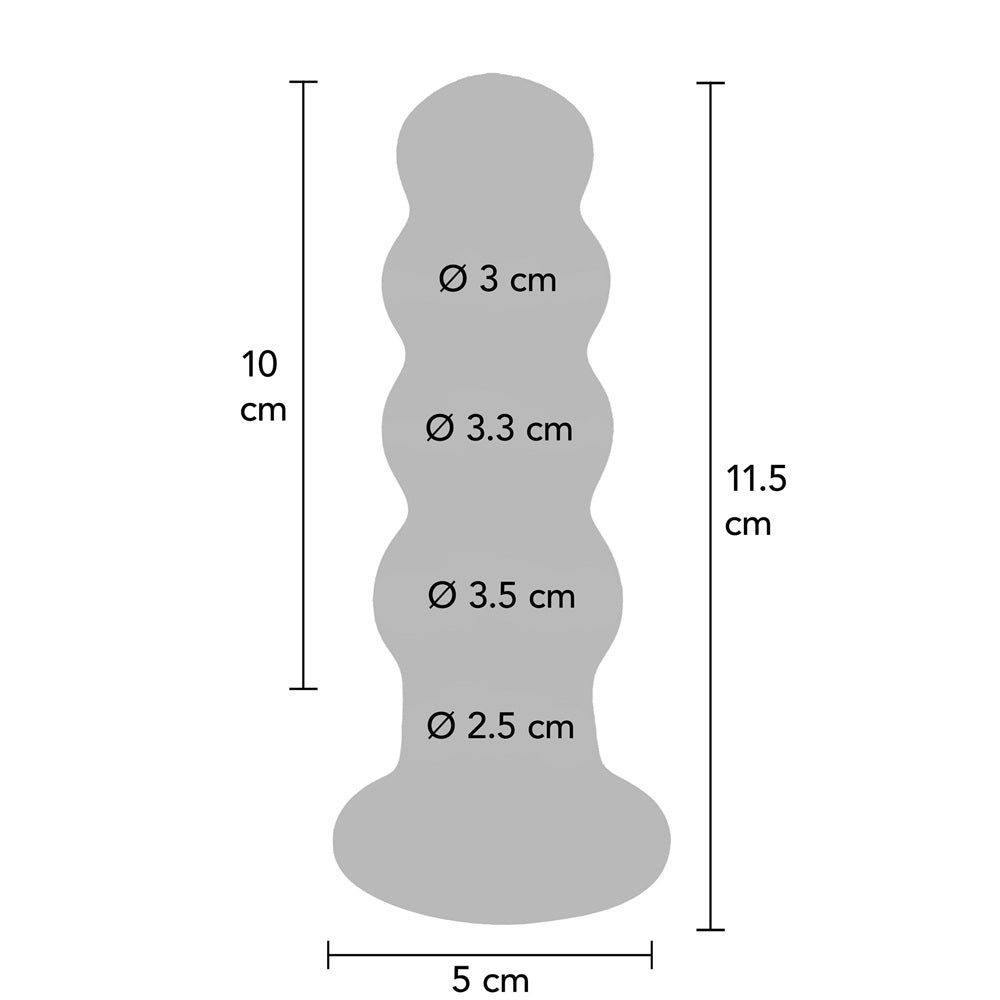Vibrerande Analplugg i Glas - Lust & Kärlek