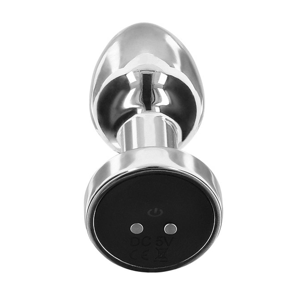 Vibrerande Analplugg Metall S - Lust & Kärlek