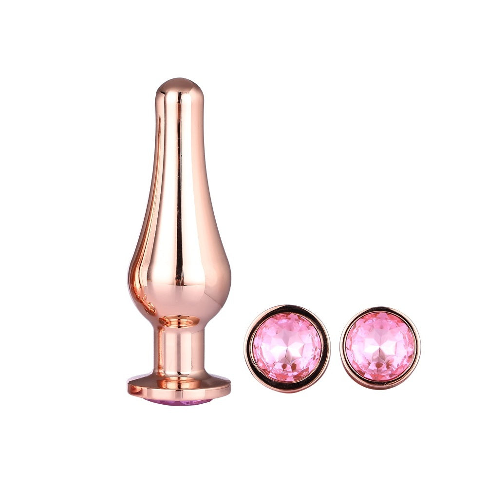 Analpluggar med Bling, 3-pack - Lust & Kärlek