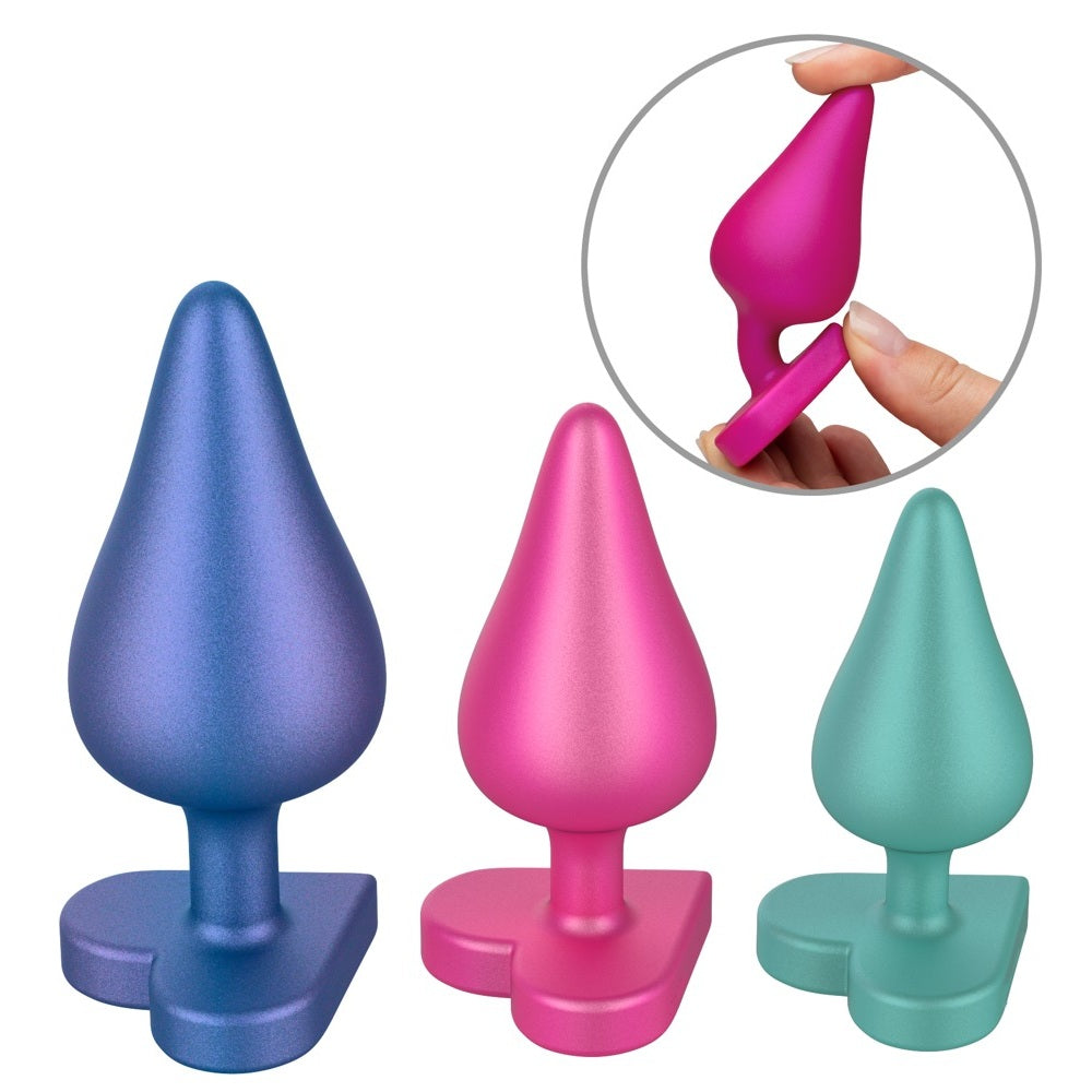 Färgglada Analpluggar, 3-pack