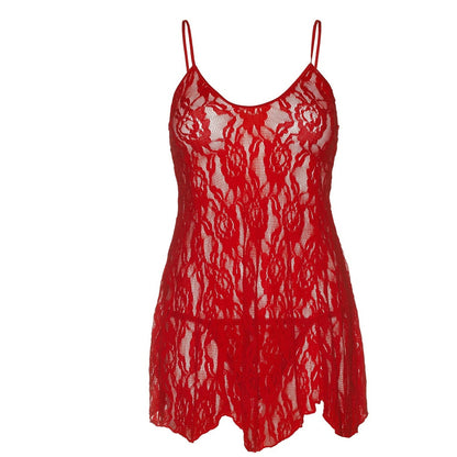 Babydoll med spetsmönster OneSize