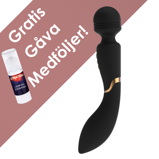 Gratis smaksatt glidmedel ingår gratis vid käp av denna wandstav