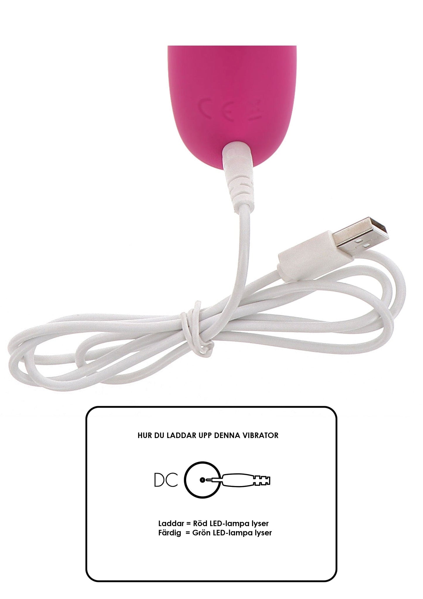 Rosa Uppladdningsbar Vibrator